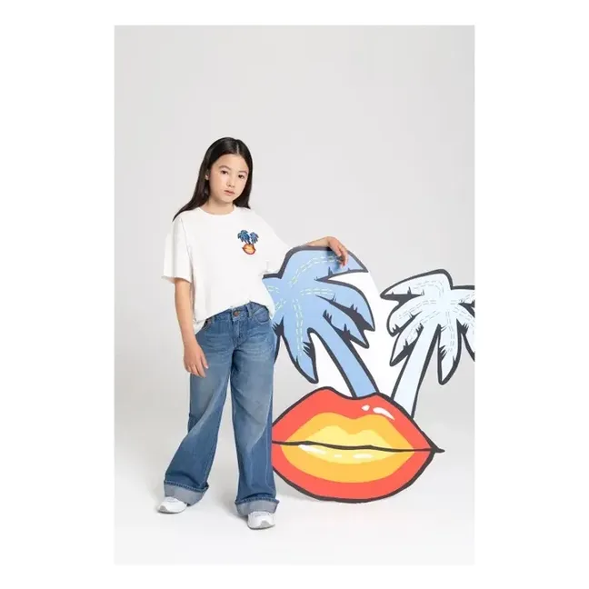 Queen T-shirt Organic cotton | Off white