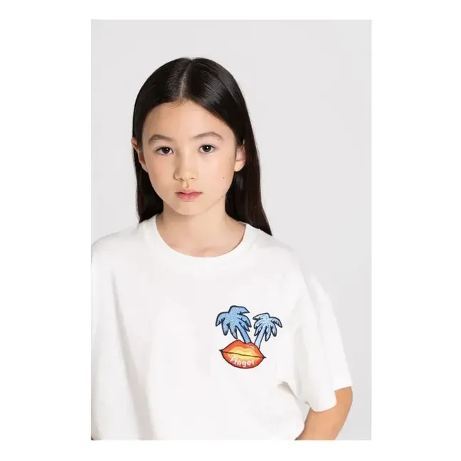 Queen T-shirt Organic cotton | Off white