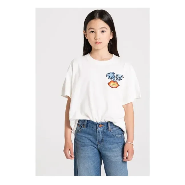 Queen T-shirt Organic cotton | Off white