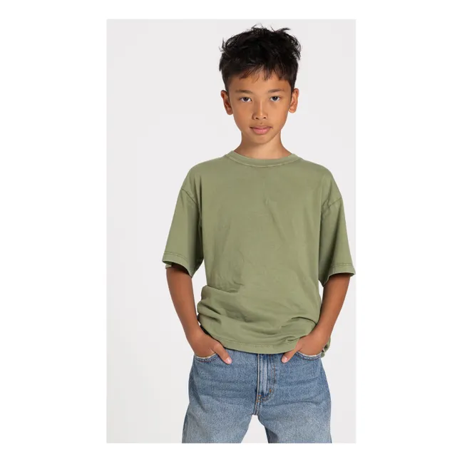 Camiseta Nils Algodón orgánico | Verde militare claro