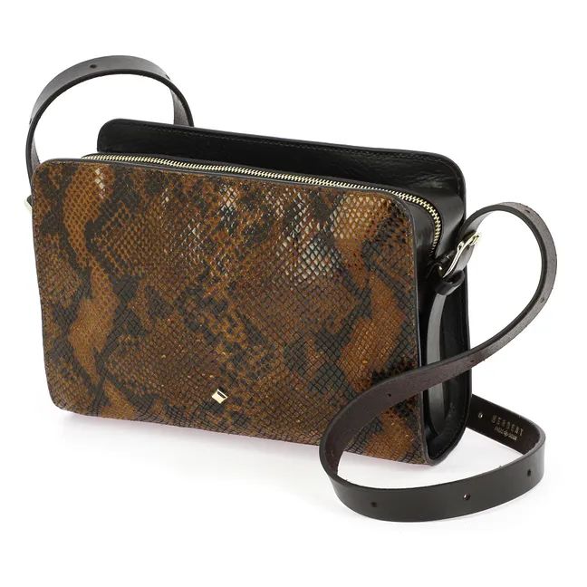 Sac Le New Bea Imprimé Serpent | Marron