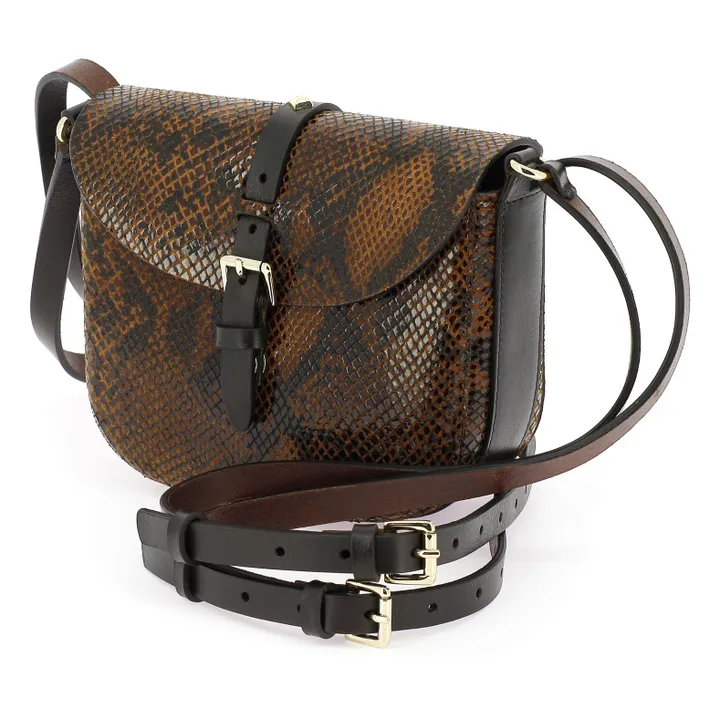 Le Sab June Snake Print Bag | Brown- Product image n°3
