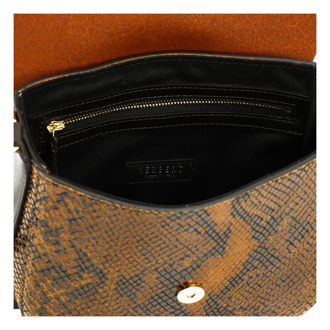 Borsa Le Sab June con stampa serpente | Marrone