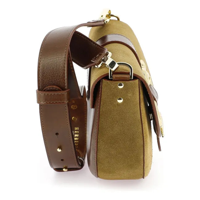 Borsa Le Gabie Crush Bi-Material | Tabacco