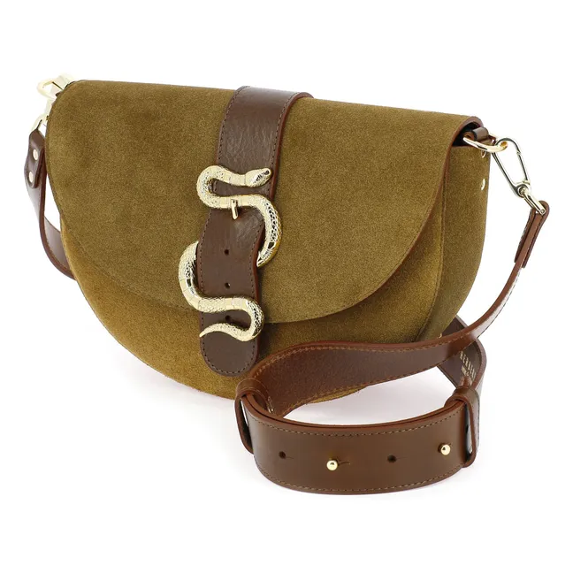 Le Gabie Crush Bi-Material Tasche | Tabak