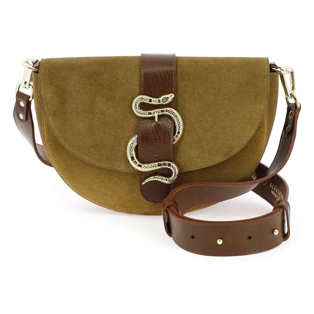 Le Gabie Crush Bi-Material Bag | Tabacco