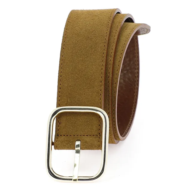 Ceinture Réversible La Vice-Versa Bi-Matière | Tabac