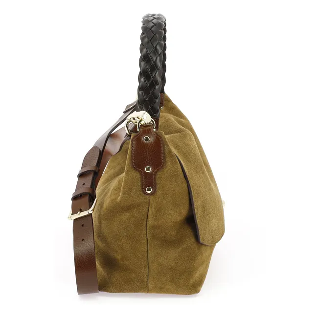 Le New Benson Velvet Bag | Tabacco