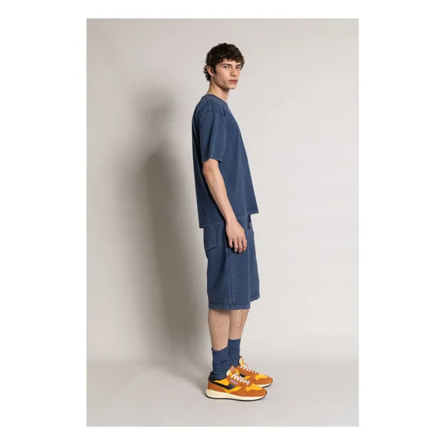 Short Aron Coton Bio | Bleu marine