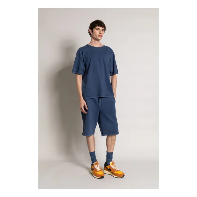 Short Aron Coton Bio | Bleu marine