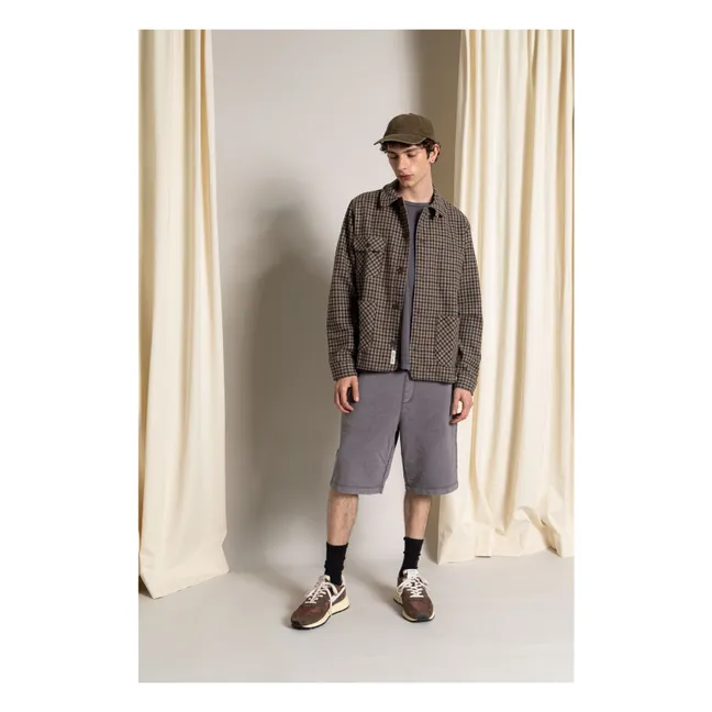 Short Aron Coton Bio | Gris charbon