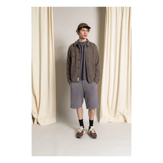 Short Aron Coton Bio | Gris charbon