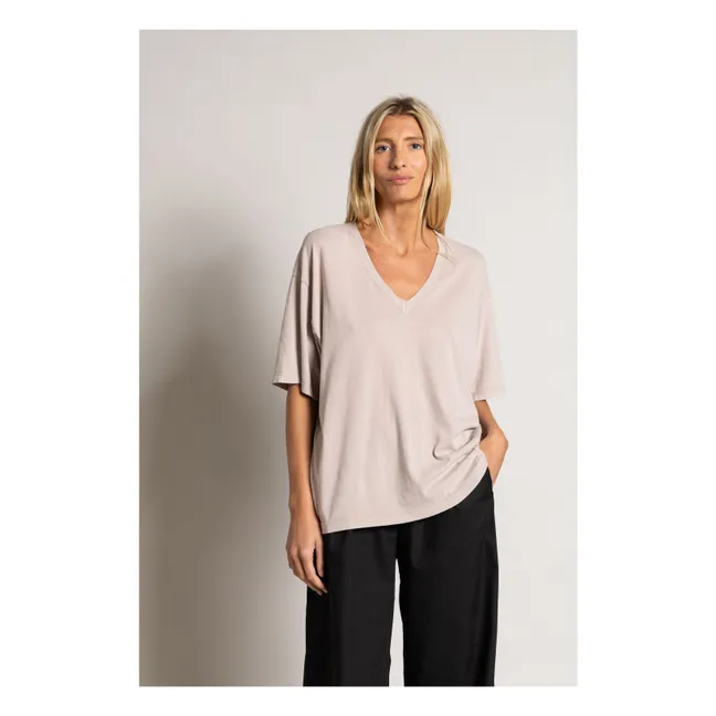 T-shirt Cloud Coton Bio | Mastic