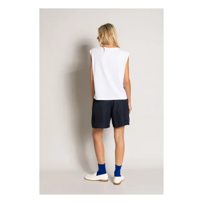 T-shirt Sans Manches Freja Coton Bio | Blanc