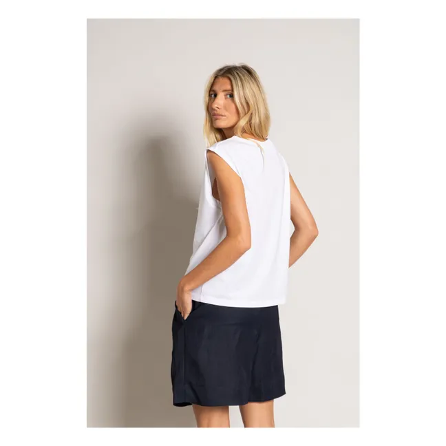 T-shirt Sans Manches Freja Coton Bio | Blanc