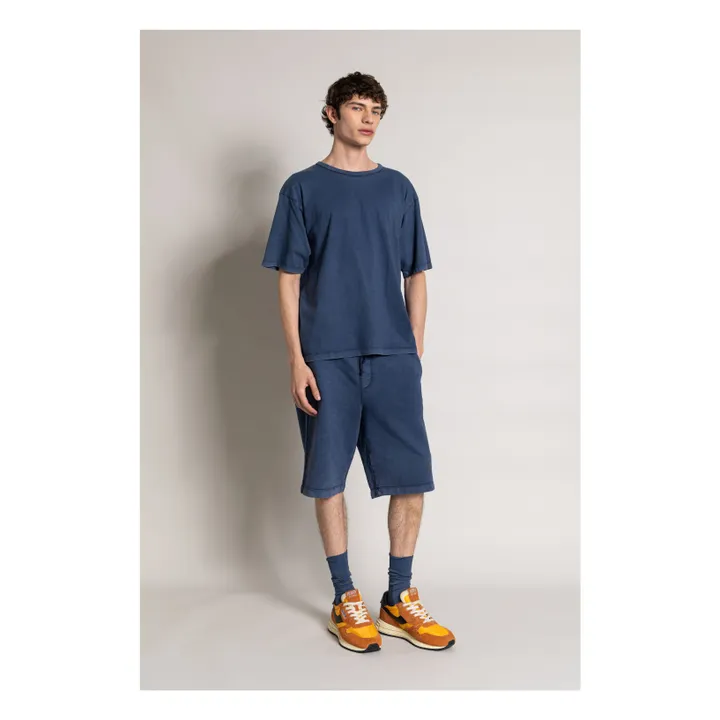 Camiseta Solal de algodón orgánico | Azul Marino- Imagen del producto n°4