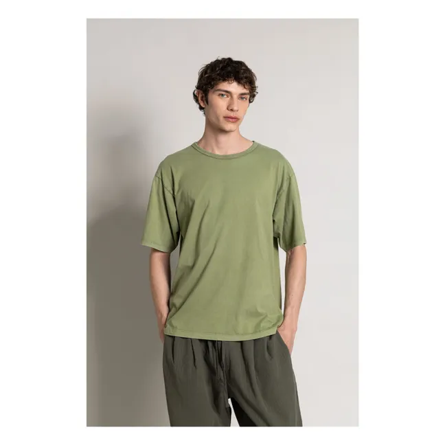 T-shirt Solal Coton Bio | Vert kaki clair