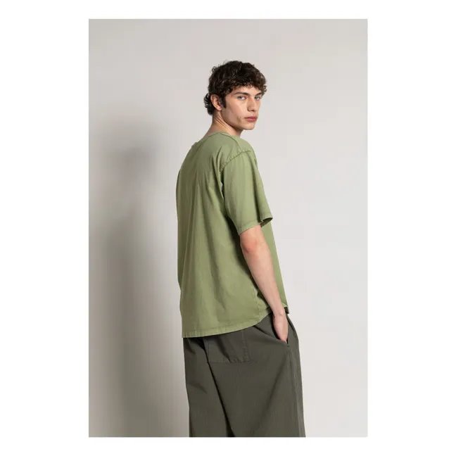 T-shirt Solal Coton Bio | Vert kaki clair
