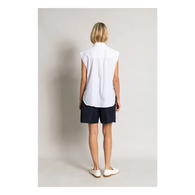 Chemise Sans Manches Laura | Blanc