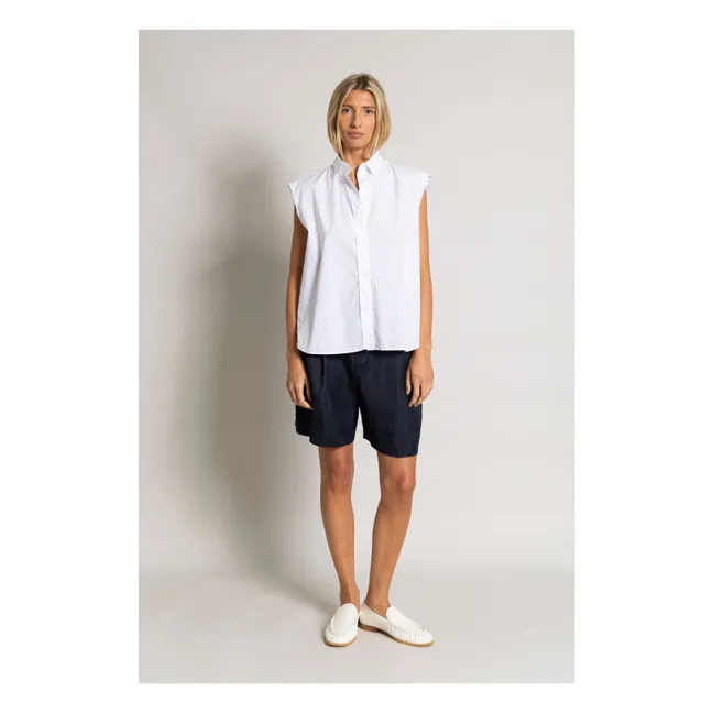 Chemise Sans Manches Laura | Blanc