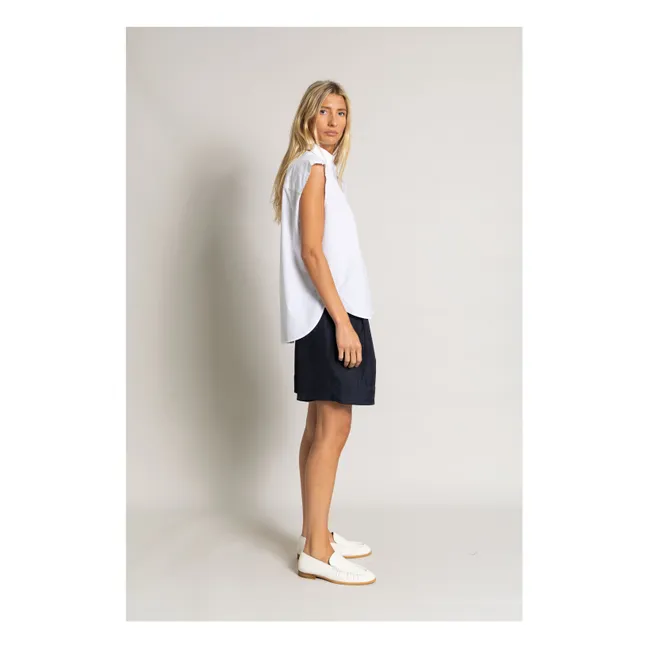 Chemise Sans Manches Laura | Blanc