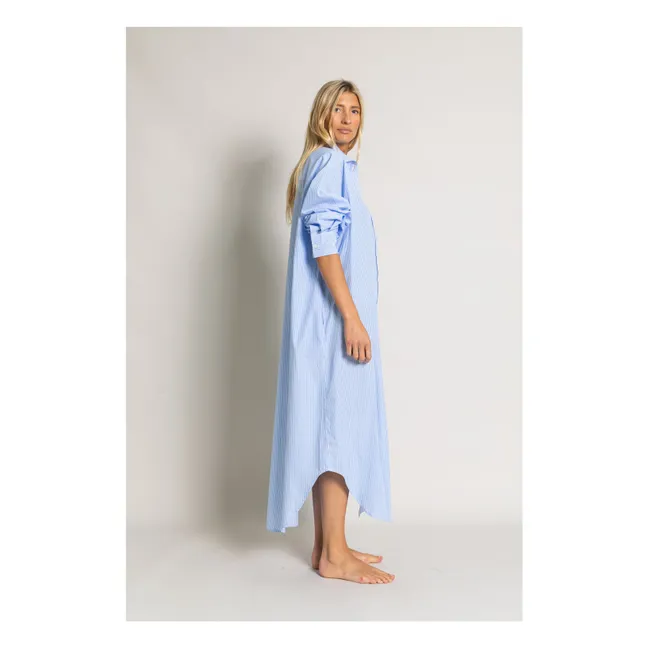 Robe Chemise Melissa Rayée | Bleu Clair