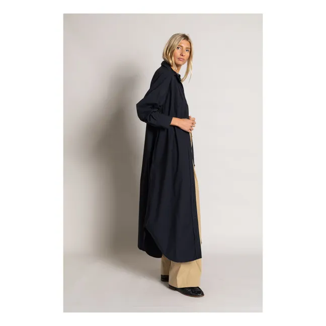 Vestido camisero Melissa | Negro