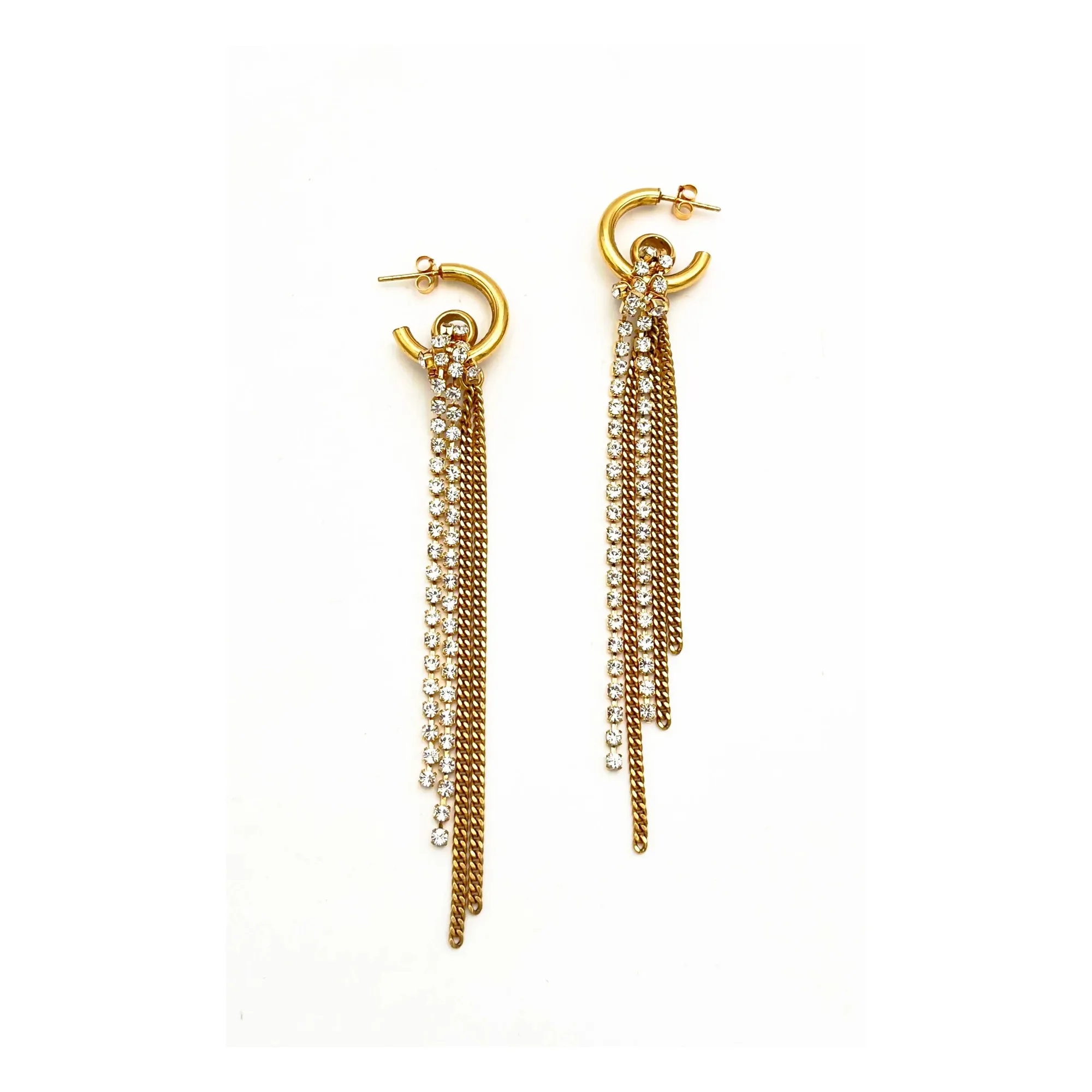 Boucles d'Oreilles Poitou | Doré- Image produit n°0