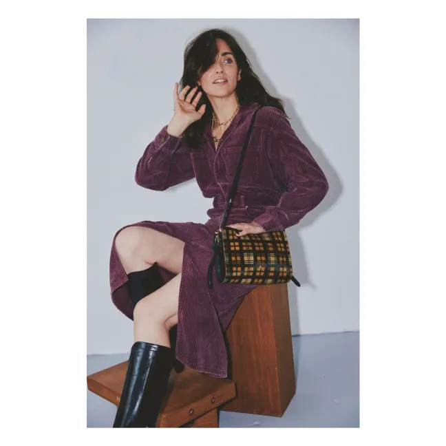 Le New Bea Tartan Bag | Black