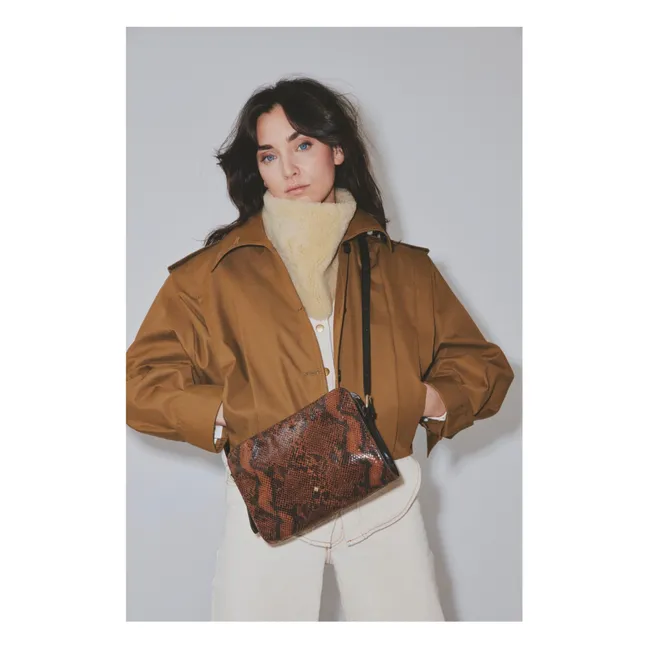 Sac Le New Bea Imprimé Serpent | Marron