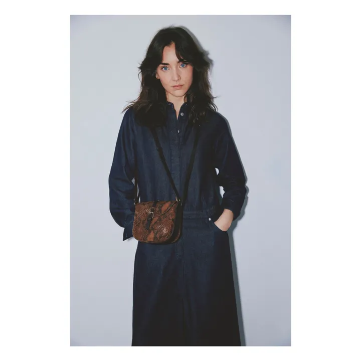 Le Sab June Snake Print Bag | Brown- Product image n°2