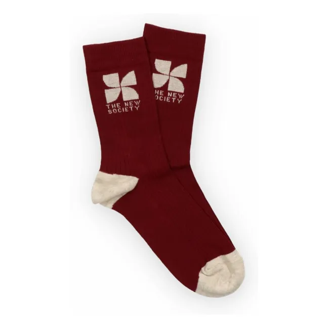 Calcetines con logotipo | Burdeos