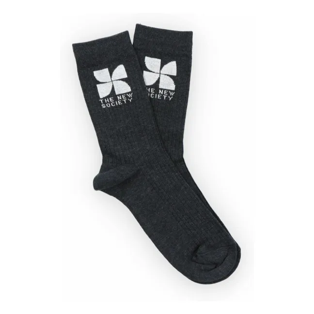 Calcetines con logotipo | Gris Jaspeado
