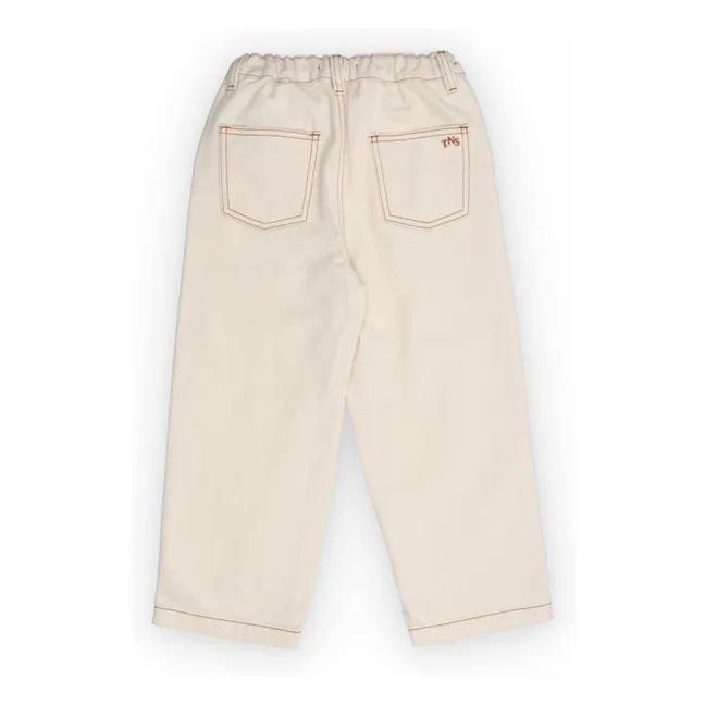 Jean Baggy Coton Bio | Ecru