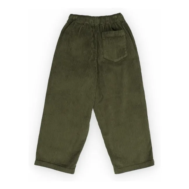 Pantalones de pana Nicol | Verde Oscuro