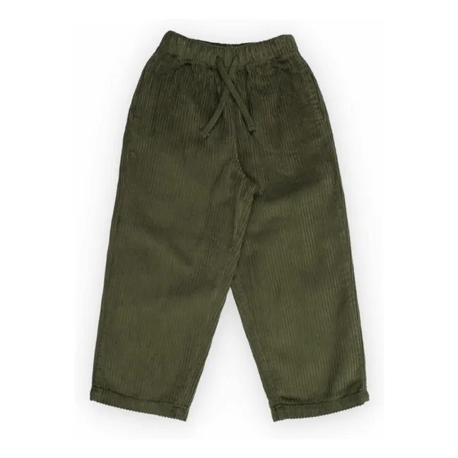 Pantalones de pana Nicol | Verde Oscuro