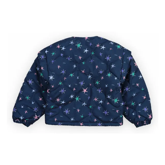 Chaqueta de fibra reciclada Althea Etoiles | Azul Marino