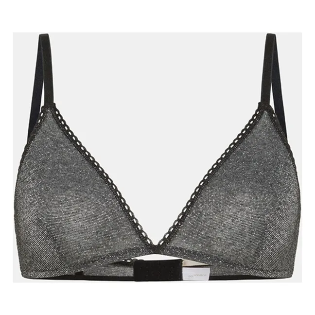 Soutien-gorge Amethist Métallisé | Gris anthracite