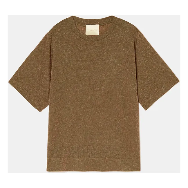 T-shirt Iora Métallisé | Tabac