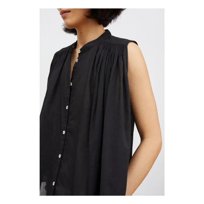 Top Louise Coton Bio | Noir
