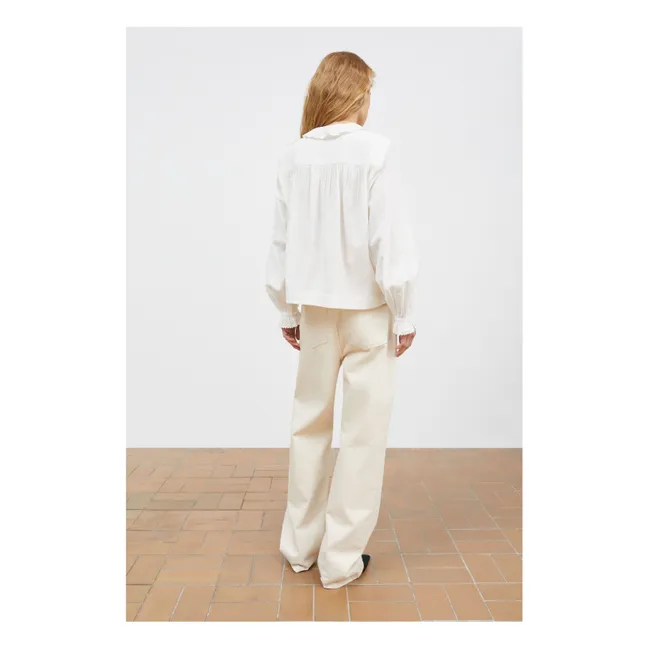 Blouse Iris Coton Bio | Blanc optique