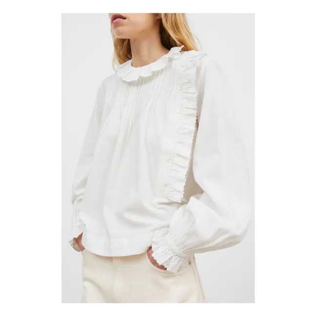 Blouse Iris Coton Bio | Blanc optique