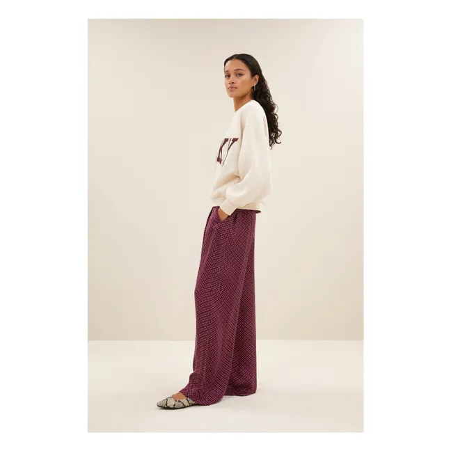 Sweat Bibi Patchwork | Ecru chiné