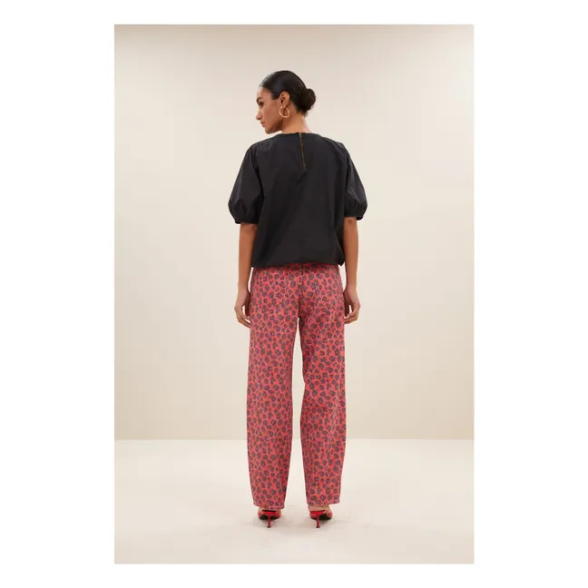 Pantalon Lew Guépard Coton Bio | Rouge
