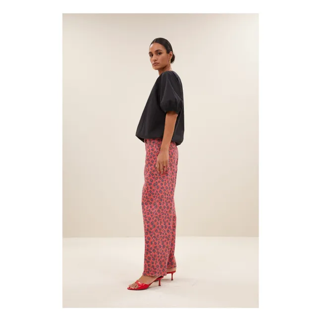 Pantalon Lew Guépard Coton Bio | Rouge