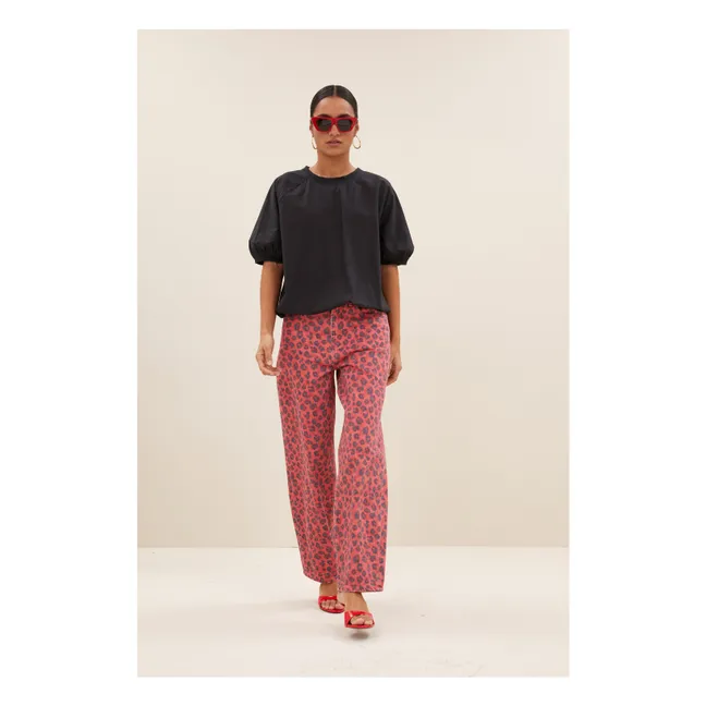 Pantalon Lew Guépard Coton Bio | Rouge
