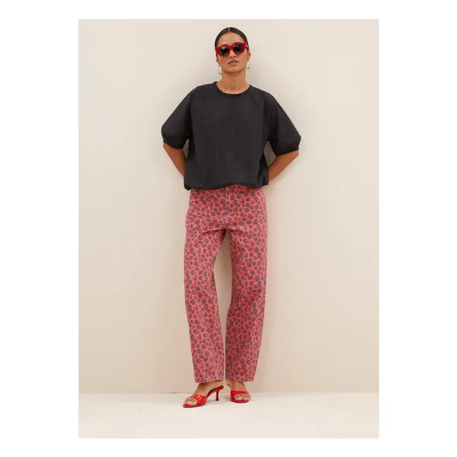 Pantalon Lew Guépard Coton Bio | Rouge