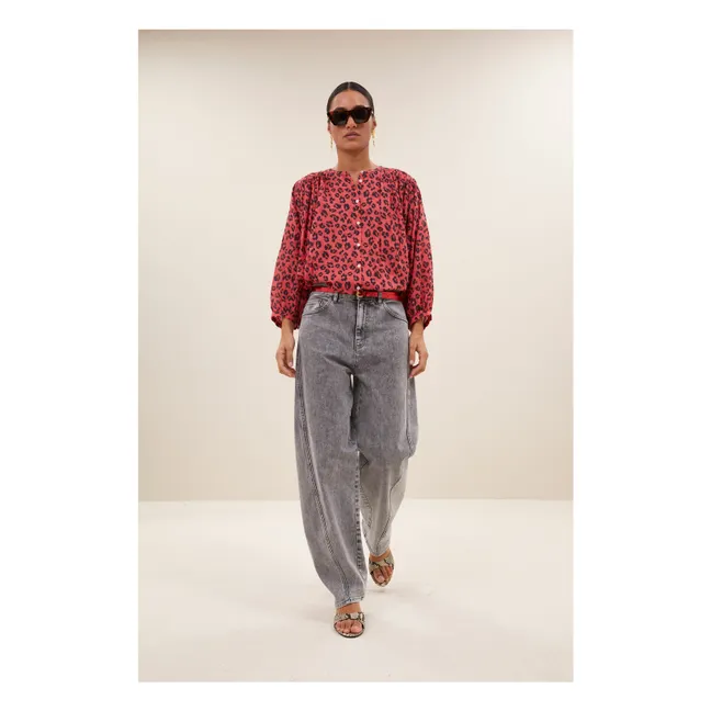 Blouse Becky Guépard | Rouge