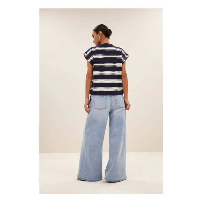 T-shirt Manson Rayé | Bleu marine