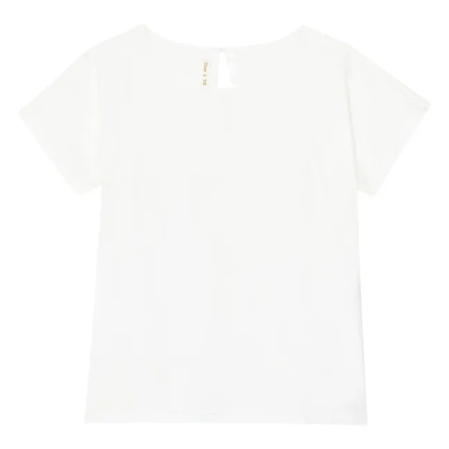 T-Shirt Volants | Weiß